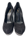 Fendi Shoe Size 37 Black Suede Almond Toe Platform Stiletto Pump Shoes Black / 37