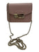 Furla Blush Pink Coated Canvas Crossbody Chain Gold Hardware Crossbody Bag Blush Pink / XS