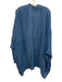 Grizas Size M Blue Linen Open Front Long Sleeve Knee length Cardigan Blue / M