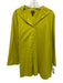 Eileen Fisher Size 1X Chartreuse Green Cotton Long Sleeve Buttons Tunic Top Chartreuse Green / 1X