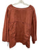 Cynthia Ashby Size L Terra Cotta Red Linen 3/4 Sleeve Pocket Tunic Top Terra Cotta Red / L