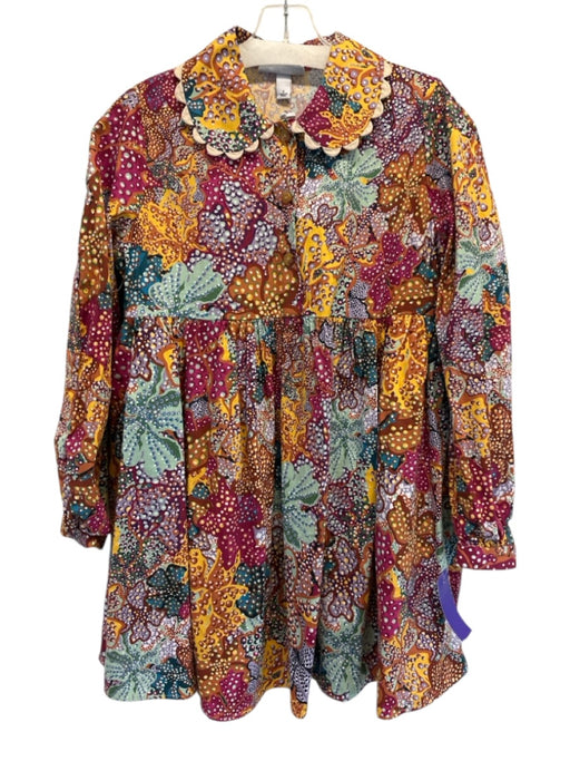 Target Collab Size S Multicolor Cotton Button Detail Pockets Floral Print Dress Multicolor / S