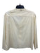 Prada Size 44 Eggshell Cotton Distressed Button Down Top Eggshell / 44