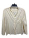 Prada Size 44 Eggshell Cotton Distressed Button Down Top Eggshell / 44