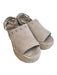 Marc Fisher Shoe Size 8 Beige Woven Espadrille Studded Platform Wedge Shoes Beige / 8