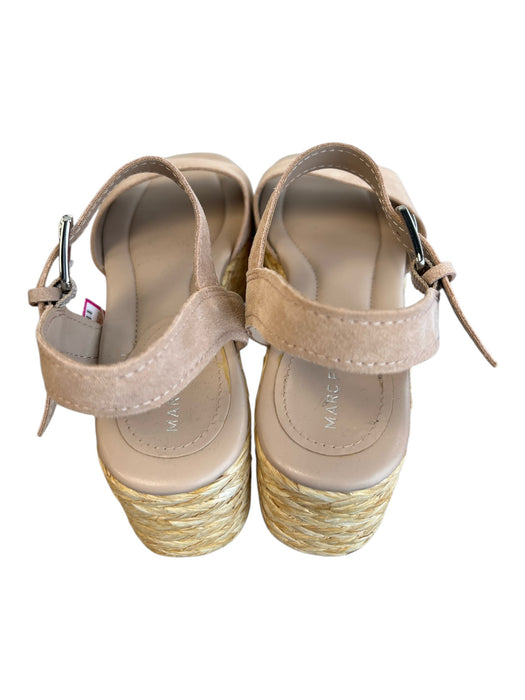 Marc Fisher Shoe Size 8 Light Pink Woven Espadrille Ankle Strap Platform Shoes Light Pink / 8