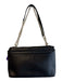 Kate Spade Black Manmade Material Silver Hardware Ruffle Detail Purse Black / Medium