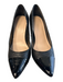 Tommy Hilfiger Shoe Size 7.5 M Black Leather Gold Accents Block Heel Pump Heels Black / 7.5 M