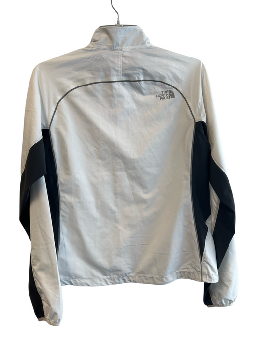 The North Face Size M White Polyester Long Sleeve Zip Pocket high neck Jacket White / M