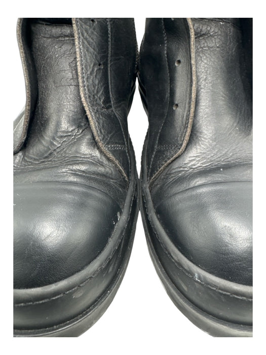 Rick Owens Shoe Size Est 12 Black Leather Solid Sneaker Men's Shoes Est 12
