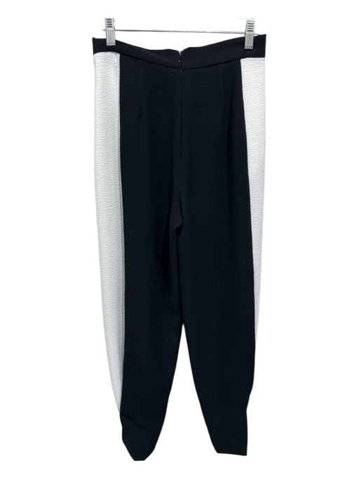Rachel Comey Size 2 White & Black Polyester High Rise color block Back Zip Pants White & Black / 2