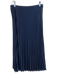 J. Crew Size S Navy Polyester Elastic Waist Pleated Midi Skirt Navy / S