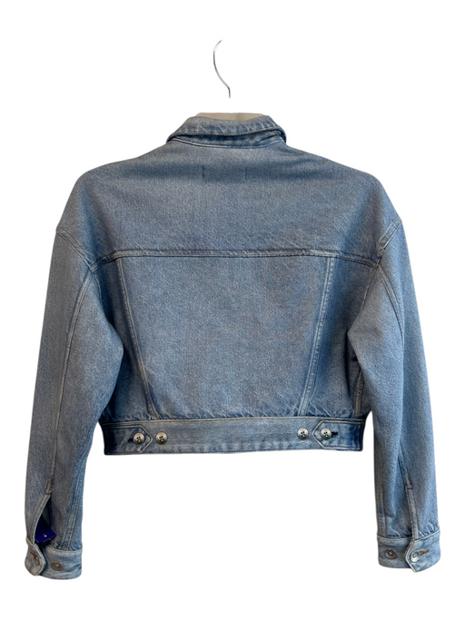 Rag & Bone Size XS Light Wash Cotton Long Sleeve Miramar silver hardware Jacket Light Wash / XS