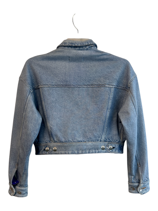 Rag & Bone Size XS Light Wash Cotton Long Sleeve Miramar silver hardware Jacket Light Wash / XS