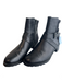 Neiman Marcus Shoe Size 7.5 Black Leather & Acetate Mixed Material Chelsea Shoes Black / 7.5