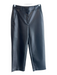 Babaton Size 4 Black Polyurethane Faux Leather Solid Zipper Fly Trouser Pants Black / 4