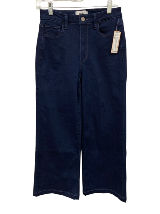 Paige Size 25 Dark Wash Rayon Blend Denim High Rise Button & Zip Fly Jeans Dark Wash / 25
