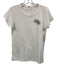 Rag & Bone Size S White & Black Pima Cotton Embroidered Flowers Rose T Shirt Top White & Black / S