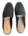 Banana Shoe Size 38 Black Leather Solid Penny Loafer Mule Shoes Black / 38