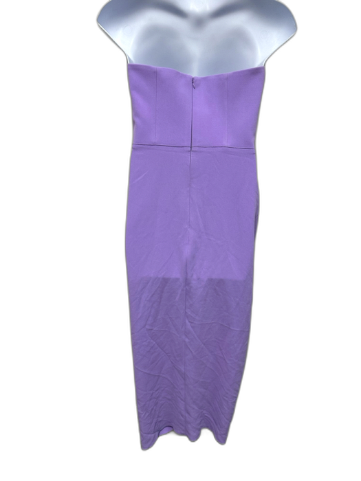 Solace London Size M / 10 Purple Polyester Strapless Gathered Draped Dress Purple / M / 10