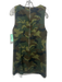 Alice + Olivia Size s / 4 Green & Brown Cotton Camoflage Sleeveless Shift Dress Green & Brown / s / 4