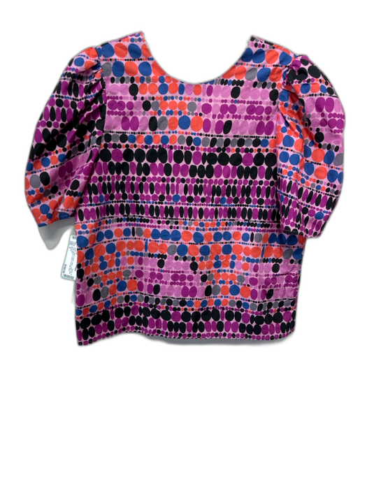 Rhode Size S Purple, Black & Multi Cotton Polka Dots Short Sleeve Skirt Set Purple, Black & Multi / S