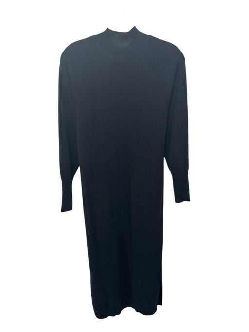 Brodie Size XS Black Cashmere Long Sleeve Maxi Mock Neck Ribbed neck Dress Black / XS