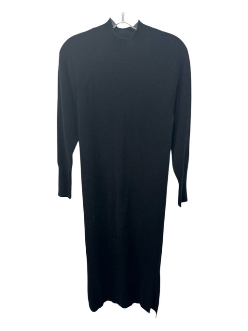 Brodie Size XS Black Cashmere Long Sleeve Maxi Mock Neck Ribbed neck Dress Black / XS