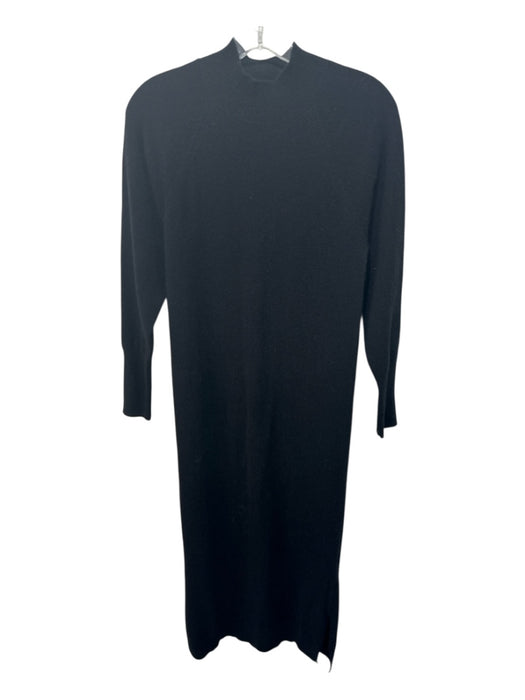 Brodie Size XS Black Cashmere Long Sleeve Maxi Mock Neck Ribbed neck Dress Black / XS