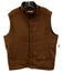 Peter Millar Size L Brown Wool Solid Zipper Men's Vest Brown / L