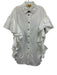 Safira Size One Size White & Black Cotton Cap Flare Sleeve Ruffle Detail Dress White & Black / One Size