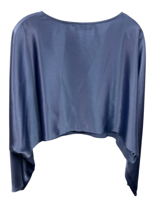 Nonchalant The Label Size M/S Periwinkle Blue Polyester Satin Crop Pant Set Periwinkle Blue / M/S