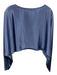 Nonchalant The Label Size M/S Periwinkle Blue Polyester Satin Crop Pant Set Periwinkle Blue / M/S
