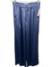 Nonchalant The Label Size M/S Periwinkle Blue Polyester Satin Crop Pant Set Periwinkle Blue / M/S