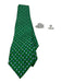 Ferragamo AS IS Green & Multi Silk All Over Print Men's Tie Green & Multi