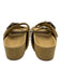 Loeffler Randall Shoe Size 7 Beige & Silver Leather Upper Studded Slide Sandals Beige & Silver / 7