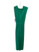 Herve Leger Size Small Green Rayon Blend Sleeveless Crossover Bodycon Dress Green / Small