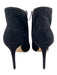 Jimmy Choo Shoe Size 38 Black & Silver Suede Upper Crystal Solid Pump Booties Black & Silver / 38