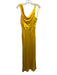 Veronica Beard Size 2 Yellow Silk Blend Sleeveless Zip Side Cowl neck Dress Yellow / 2