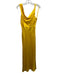 Veronica Beard Size 2 Yellow Silk Blend Sleeveless Zip Side Cowl neck Dress Yellow / 2
