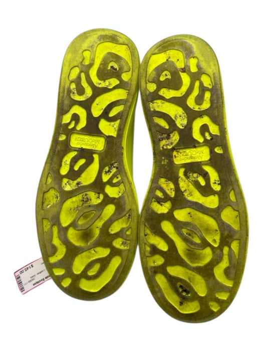 Alexander McQueen Shoe Size 42 AS IS Neon Yellow Leather Solid Men's Shoes Neon Yellow / 42