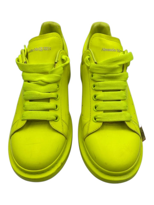 Alexander McQueen Shoe Size 42 AS IS Neon Yellow Leather Solid Men's Shoes Neon Yellow / 42
