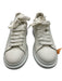 Alexander McQueen Shoe Size 43 White & Red Leather Solid Low Top Men's Shoes White & Red / 43