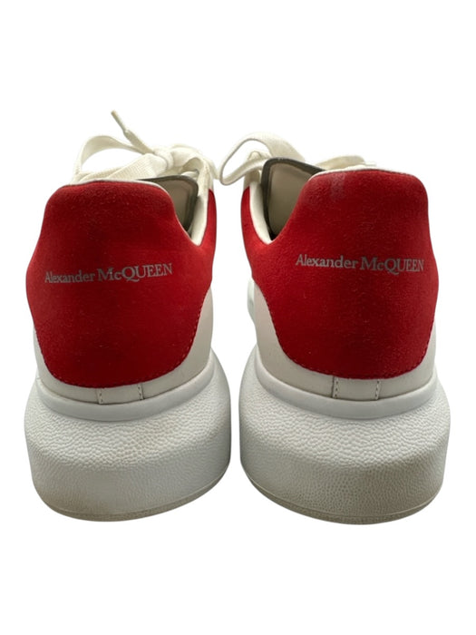 Alexander McQueen Shoe Size 43 White & Red Leather Solid Low Top Men's Shoes White & Red / 43