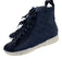 Louis Vuitton Shoe Size 37 Navy Canvas & Suede Round Toe embossed logo Sneakers Navy / 37