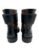 Louis Vuitton Shoe Size 37.5 Brown, Black & Gold Coated Canvas Monogram Booties Brown, Black & Gold / 37.5