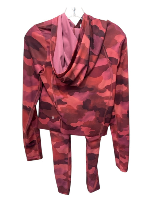 Athleta Size XXS Pink Nylon & Polyester Camo Hood Athletic Pants Set Pink / XXS