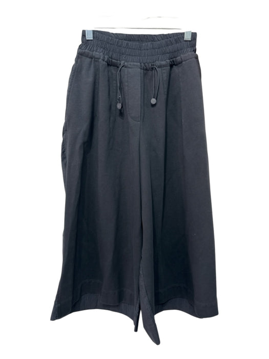 COS Size XS Black Cotton Nylon Elastic Waist Wide Leg Culotte Pants Black / XS