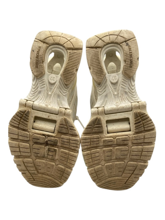 Balenciaga Shoe Size 37 White Synthetic Meteorite Round Toe Trainer Sneakers White / 37