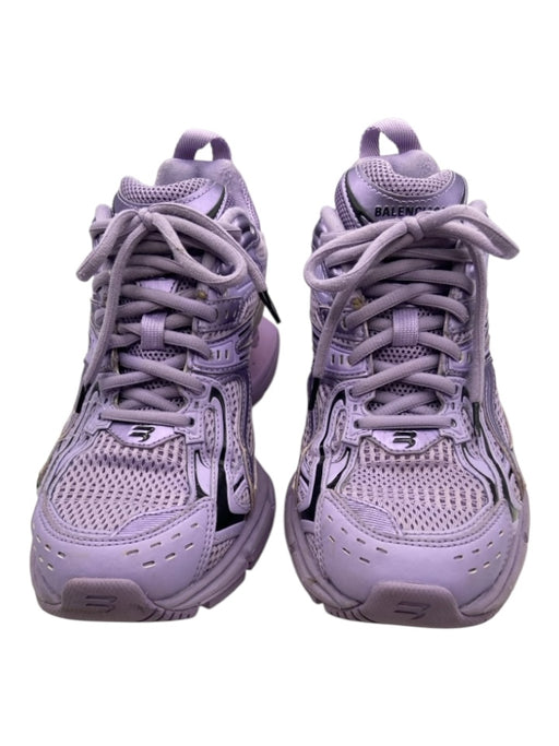 Balenciaga Shoe Size 37 Purple & Black Synthetic Meteorite Round Toe Sneakers Purple & Black / 37